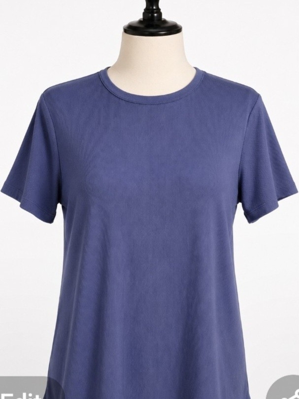 Nine West Short Sleeve Crewneck Tee in Periwinkle Blue